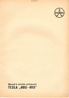 Tesla 410u - Navod k udrzbe 